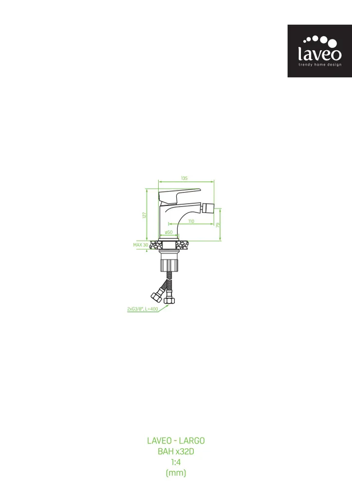 Design Bidetarmatur Stehend Mit Stöpsel Weiß 4 Design Bidetarmatur Stehend Mit Stöpsel Weiß – Bild 2