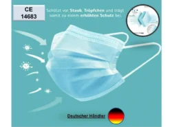 Kingfa Medizinische 3-Layer Maske In Blau 50er Packung Typ II R -Vidailo Verkaufe e1ad079afb34d6a5827202c34495c5e5