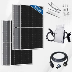 780W / 600W Balkonkraftwerk Komplettset Aufständerung Süd Mit Hoymiles HM-600 Mikrowechselrichter