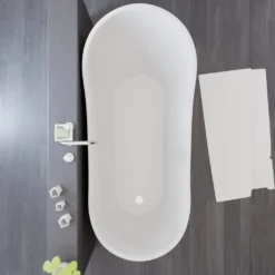 Freistehende Badewanne 174 X 85 X 75 Cm, Acrylwanne Standbadewanne, Sanitäracryl Kasos, Weiß -Vidailo Verkaufe e1de356692574beeed5b2fbe36948d1e