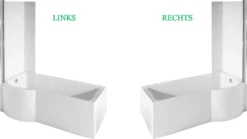 ECOLAM Duschbadewanne Set Badewanne + Glasabtrennung Duschwand Eckbadewanne I-Besco 170x70 LINKS Schürze Ablaufgarnitur Füße Silikon -Vidailo Verkaufe e2c6dd655f94791f4637179ba633beca