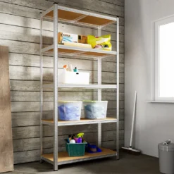 2x Monzana Schwerlastregal 170x75x30cm 350kg 5 MDF-Platten Regal Lagerregal Kellerregal Steckregal Werkstattregal -Vidailo Verkaufe e3cca4c905260da466ebaa0728a8a665 1