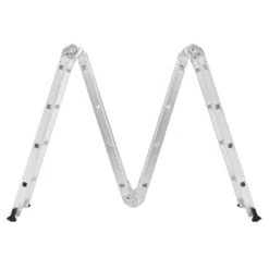 Juskys Aluminium Multifunktionsleiter 4x4 Stufen - 4,7 M Länge Klappbar – Leiter 4-teilig Bis 150 Kg - Gelenkleiter Klappleiter Stehleiter Aluleiter -Vidailo Verkaufe e3d3d1f42cbc9373459c031326501cb5