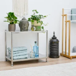 2 Ebenen Edelstahl Regal - 61x36x50 Schwerlastregal Bis 60kg - Metallregal Küche -Vidailo Verkaufe e3f26db48e0b9ea2d94b3df7c77d8e7f