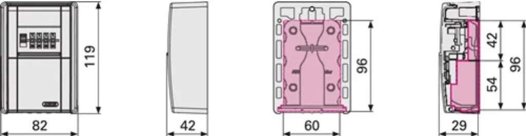 Schlüsseltresor 787 LED H119xB82xT42mm M.LED Zahlenschl.ABUS 4 Schlüsseltresor 787 LED H119xB82xT42mm M.LED Zahlenschl.ABUS – Bild 2