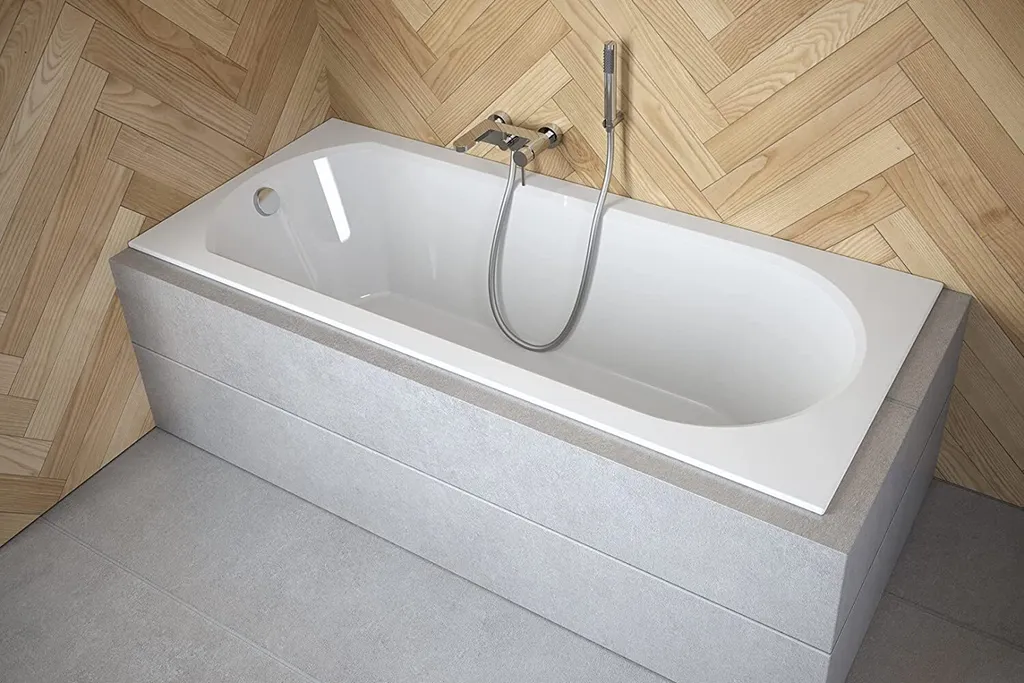 BADLAND Badewanne Rechteck Intrica SLIM 170x75 Rand 15mm Mit Ablaufgarnitur, Füßen Und Styroporverkleidung Mit Ablage 4cm GRATIS 3 BADLAND Badewanne Rechteck Intrica SLIM 170x75 Rand 15mm Mit Ablaufgarnitur, Füßen Und Styroporverkleidung Mit Ablage 4cm GRATIS