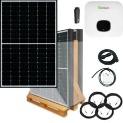 3600 Watt Plug & Play Solaranlage Mit Aufputzsteckdose, Growatt Wechselrichter, Astronergy