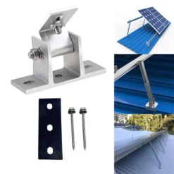 4x Solarmodul Halterung Kit Solar-Panel Montage Klemme Halterung End Klemme Metall Solarpanel Solarmodul Halterung -Vidailo Verkaufe e5dd5aa7504fb1a2dcf31716716d199b