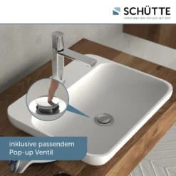 SCHÜTTE Waschtischarmatur NEW YORK, Wasserhahn Bad Mit Pop Up Abflussstopfen In Chrom -Vidailo Verkaufe e6c29d411f987a7cd8a8c53a65c5c58e