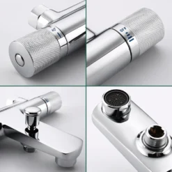 Duscharmatur Mischbatterie Dusche Armatur Thermostat 40℃ Brausethermostat Duschthermostat Chrom Thermostatarmatur -Vidailo Verkaufe e8a08f2dc743bc23c4821541017de796