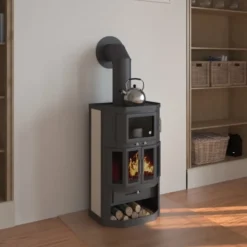 EEK A Kaminofen Mit Backfach+Herdplatte Victoria Taro 2F, Schwarz – 9,53 KW -Vidailo Verkaufe e9f548dfeb8fb1b0e4d8692e536ebbac