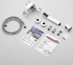 Auralum Badewannenarmatur Mit Handbrause, Brauseschlauch Und Brausehalter, Messing Einhebel-Wannenarmatur Duscharmatur Wasserfall Wannenbatterie Badarmatur Duschset -Vidailo Verkaufe ea29890141e975c63dba8eda4ffde53e