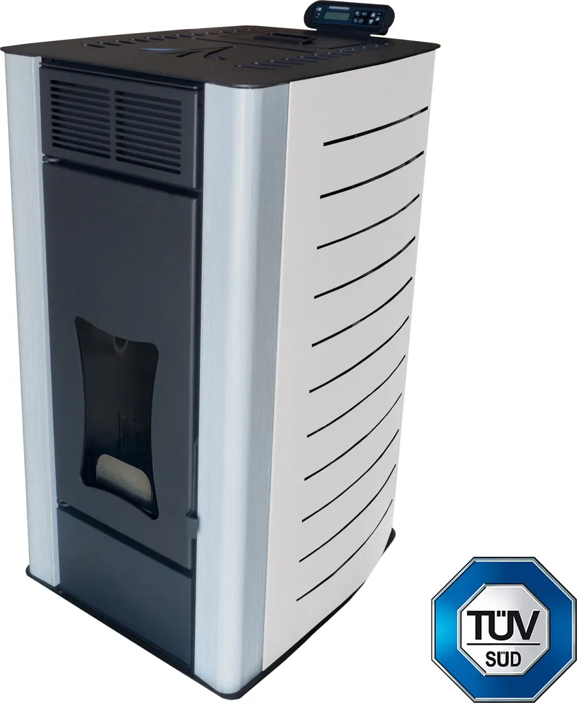 Nemaxx PW18-WT Pelletofen Wasserführend 18 KW Pelletkaminofen Pelletheizung - Stahl Weiß - Für Bis Zu 300m³ - 90,8% Wirkungsgrad - A+ 4 Nemaxx PW18-WT Pelletofen Wasserführend 18 KW Pelletkaminofen Pelletheizung - Stahl Weiß - Für Bis Zu 300m³ - 90,8% Wirkungsgrad - A+ – Bild 2