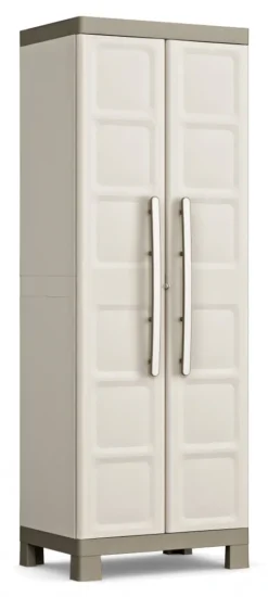 KETER EXCELLENCE Utility Cabinet - Beige Und Taupe - 65 X 45 X 182 Cm
