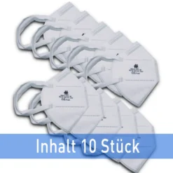 FFP2 Maske Atemschutzmaske CE 2163 Zert. 5-Lagen 10 Stück Mund - Nasenschutzmaske Gesichtsmaske -Vidailo Verkaufe ed57e597519c9641591bae7611f07ad0