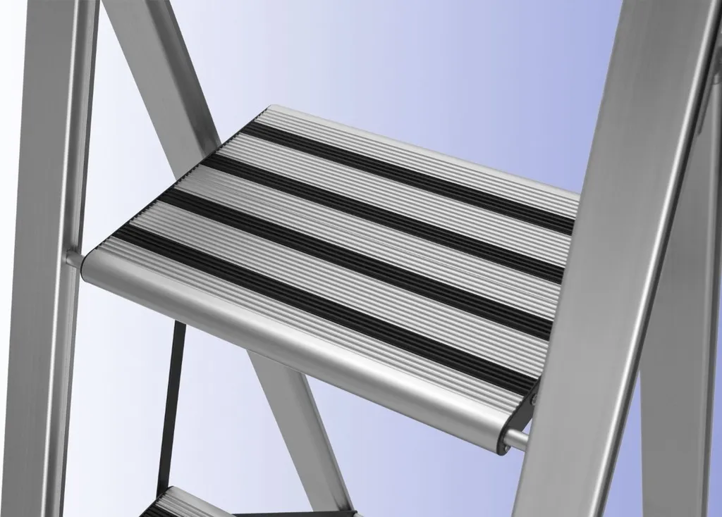 Wenko Alu-Design Klapptrittleiter 2-stufig Silber 21 Wenko Alu-Design Klapptrittleiter 2-stufig Silber – Bild 19