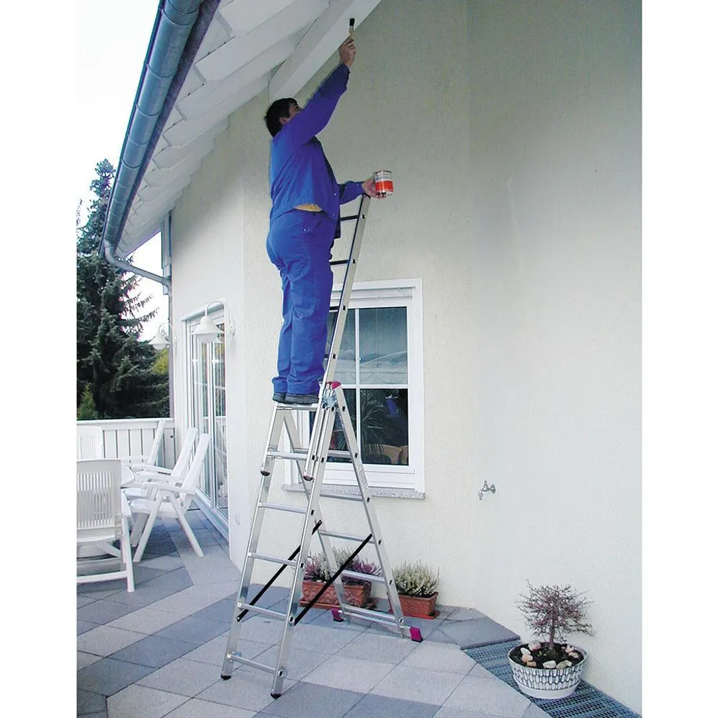 KRAUSE Corda VielzweckLeiter Mit Treppenfunktion 3 X 6 Sprossen Arbeitshöhe 4,55m 21 KRAUSE Corda VielzweckLeiter Mit Treppenfunktion 3 X 6 Sprossen Arbeitshöhe 4,55m – Bild 19