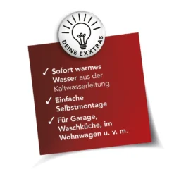 MAXXMEE Warm- & Kaltwasserarmatur - 360° Schwenkbare Wasserhahn-Aufsätze - Edelstahl Wasserhahn Küche Armatur Edelstahl 360 Schwenkbar Spültisch Durchlauferhitzer -Vidailo Verkaufe eec6cbdedea79b0622a866dbdea637a8