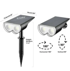 2x Solar Gartenleuchte Solarlampen Für Außen IP67 (Kaltweiß) -Vidailo Verkaufe ef875b2ede379f3034f1aa685880688b