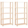 VidaXL Lagerregale 5 Böden 2 Stk. 80×38×170cm Kiefer Massivholz 250kg -Vidailo Verkaufe f063e982754b878819a8f0855ec28c1e