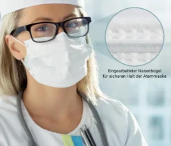 100 Stk. Mundschutz Einweg Gesichtsmaske 3-lagig -Vidailo Verkaufe f36b0adc2a6fce536290507ec2b0322f