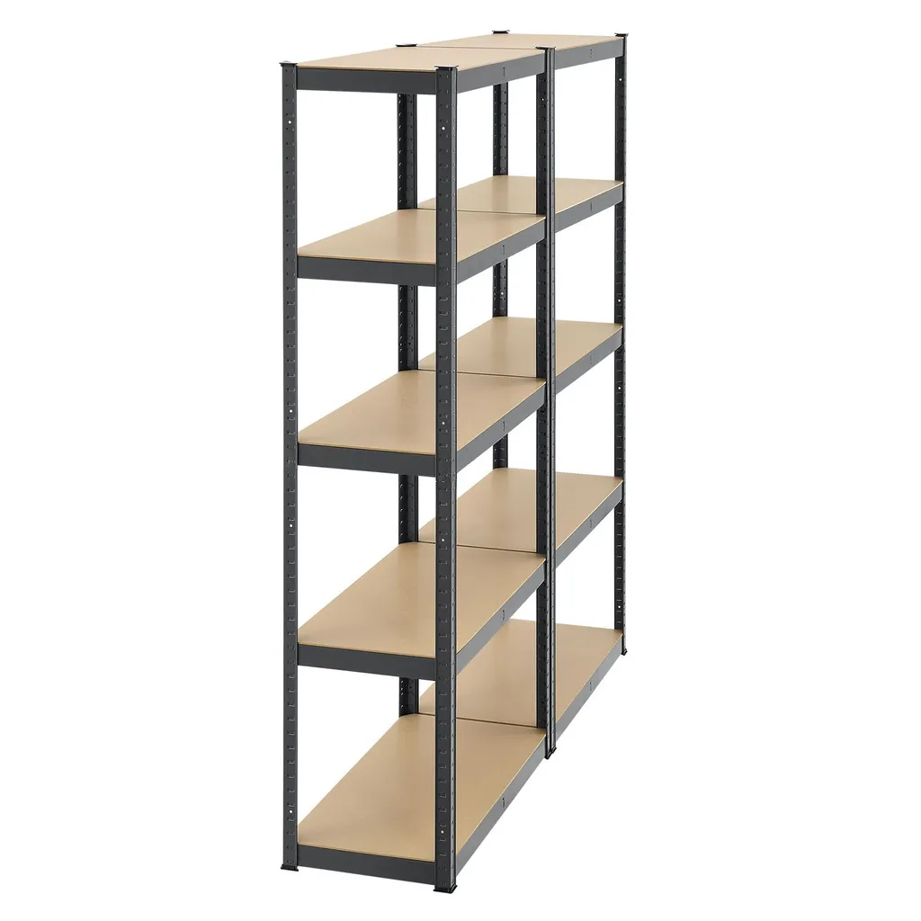 Juskys Lagerregal Basic 2er Set 180x90x40 Cm Grau – 2 Schwerlastregale Mit 10 Böden – Max. 1750 Kg - Metall Verzinkt - Regale Kellerregal Metallregal 12 Juskys Lagerregal Basic 2er Set 180x90x40 Cm Grau – 2 Schwerlastregale Mit 10 Böden – Max. 1750 Kg - Metall Verzinkt - Regale Kellerregal Metallregal – Bild 10