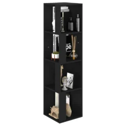 VidaXL Eckregal Schwarz 33x33x132 Cm Holzwerkstoff -Vidailo Verkaufe f460363db9f81ac7f7d9b195f38af395