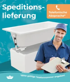 Calmwaters® Badewanne Komplettset 170x75 Cm Original, EU, 3in1 Acryl-Badewanne Mit Wannenträger & Ablaufgarnitur, Körperformbadewanne, Rechteckbadewanne 170 X 75, 200 L, Weiß, 99000088 -Vidailo Verkaufe f50b713e5d0cde3697eb5a8423cb28f0