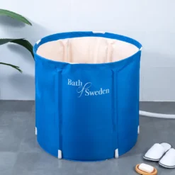 Schwänlein Mobile Faltbare Badewanne 70x65cm Blau Mit Kissen -Vidailo Verkaufe f53b503663c0d0977b9120bffc1be73f