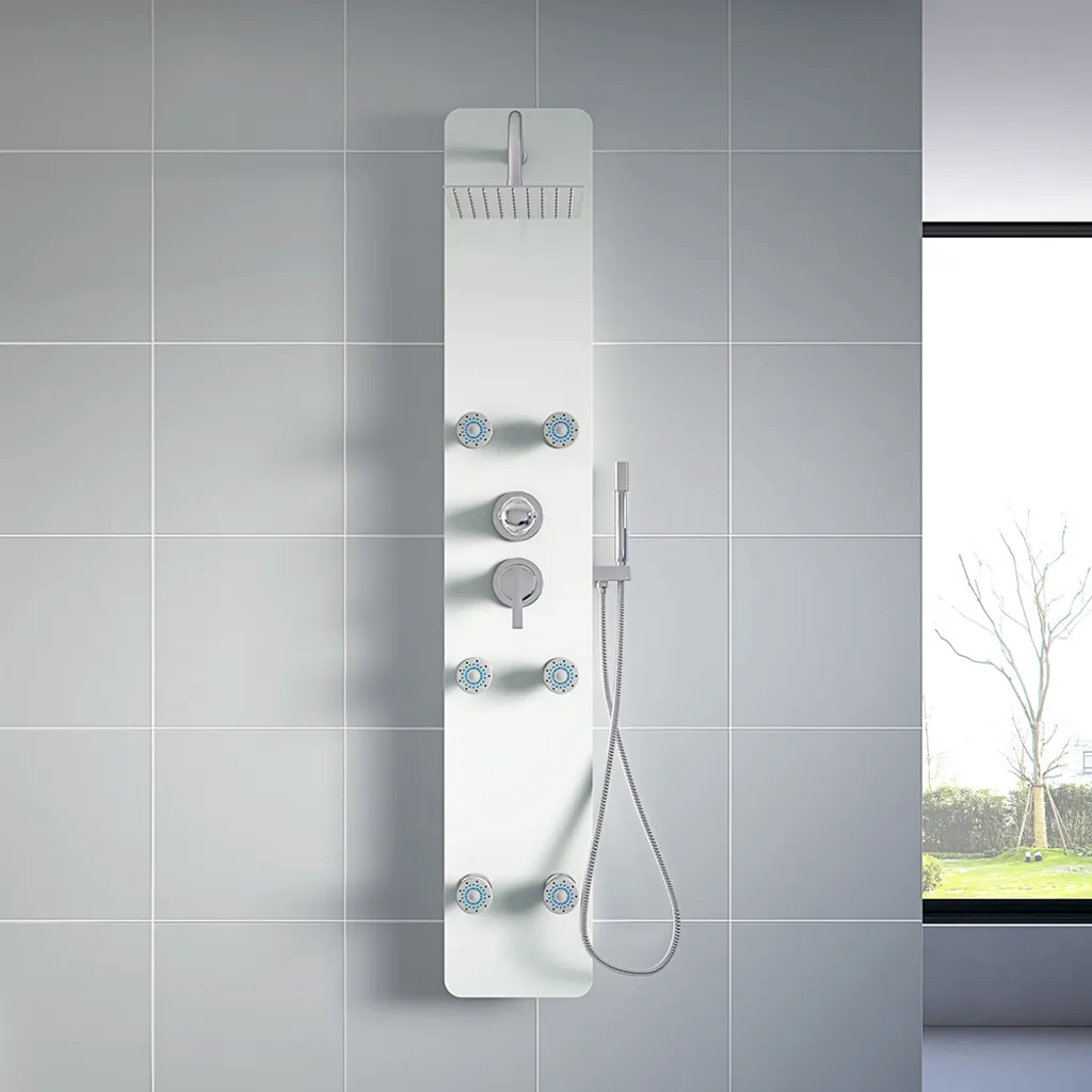 HOME DELUXE - Duschpaneel DIVE White Duscharmatur Komplettset 5 HOME DELUXE - Duschpaneel DIVE White Duscharmatur Komplettset – Bild 3
