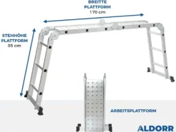 4 X 3 Mehrzweckleiter Mit Arbeitsplattform - ALDORR Home -Vidailo Verkaufe f59878eb0f1b389a40f5dbf51c2576a3