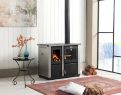 Kaminofen Mit Backfach Und Herdplatte Teba TKS 18 Rechts Mehrfachbelegung Holzofen 10 KW Kamin Ofen Holz Holzherd Küchenhexe Kochplatte Küchenofen -Vidailo Verkaufe f6a3ff81f63efd1d1ff1591e7c3f1383