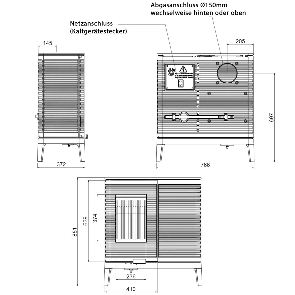 Invicta P619044, 230 V, 50 Hz, 766 Mm, 372 Mm, 851 Mm, 181 Kg 5 Invicta P619044, 230 V, 50 Hz, 766 Mm, 372 Mm, 851 Mm, 181 Kg – Bild 3