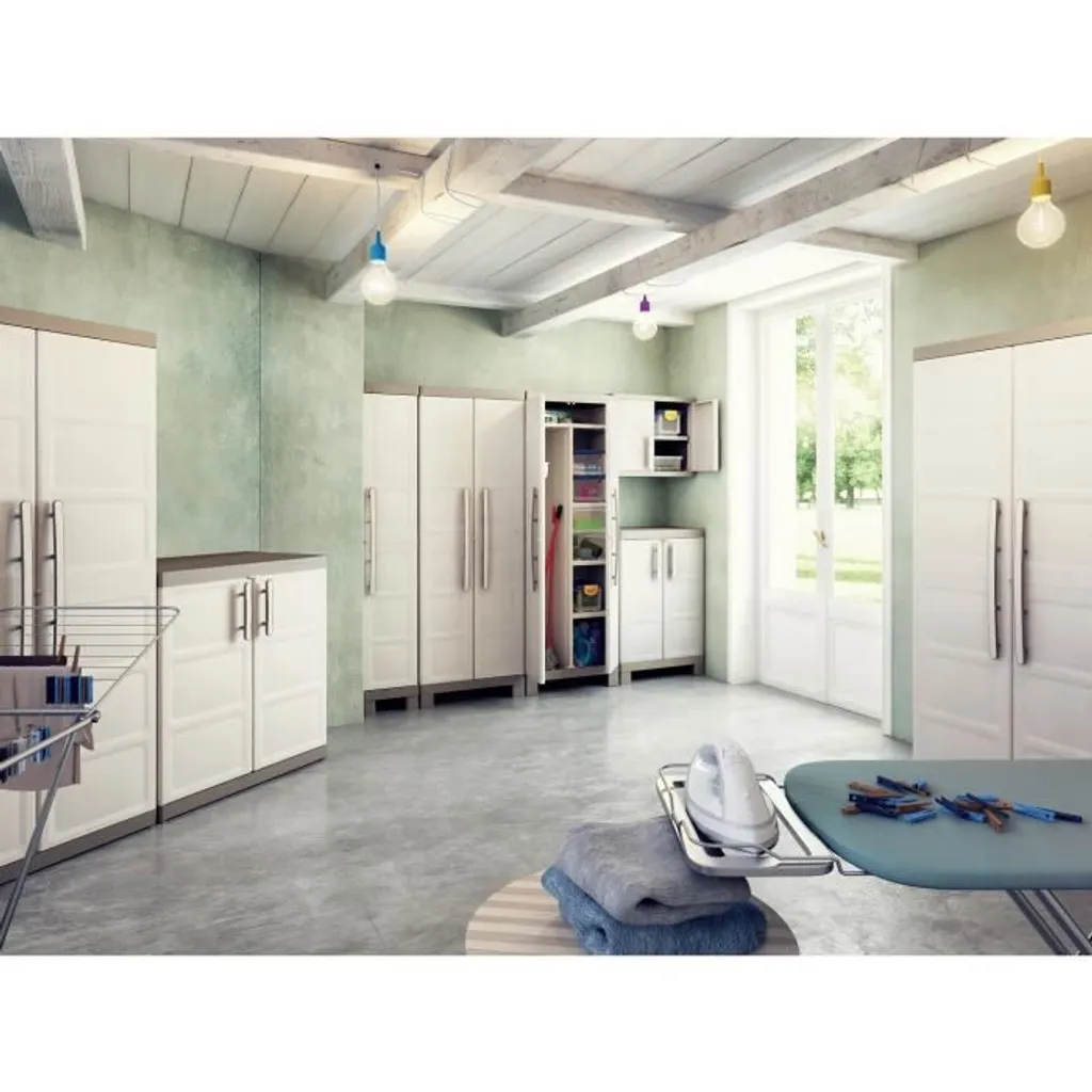 KETER EXCELLENCE Utility Cabinet - Beige Und Taupe - 65 X 45 X 182 Cm 5 KETER EXCELLENCE Utility Cabinet - Beige Und Taupe - 65 X 45 X 182 Cm – Bild 3