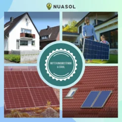 NuaSol Solarpanel Flachdach Halterung PV-Modul Aufständerung Balkonkraftwerk Bis 72 Cm Neigungswinkel Verstellbar 0-90° -Vidailo Verkaufe f80b43bd1fbe3ac630394f1922ce5258