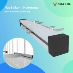 NuaSol Balkonkraftwerkhalterung Geländer Befestigung 2 Solarmodule Photovoltaik -Vidailo Verkaufe f80f35c499a9a969f957e8e37dec2587