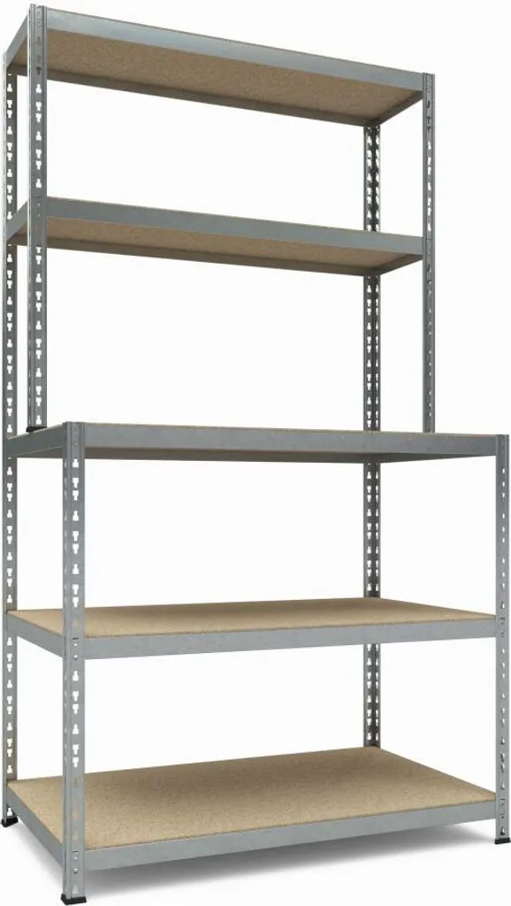 Steckregal Work System 180x100x60/30 3+2 3 Steckregal Work System 180x100x60/30 3+2