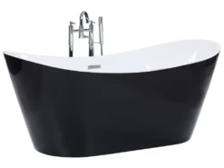 Freistehende Badewanne Schwarz Sanitäracryl Oval 180 X 78 Cm Modern -Vidailo Verkaufe f8eee1aab00e66c58bff71b0aa00dd68