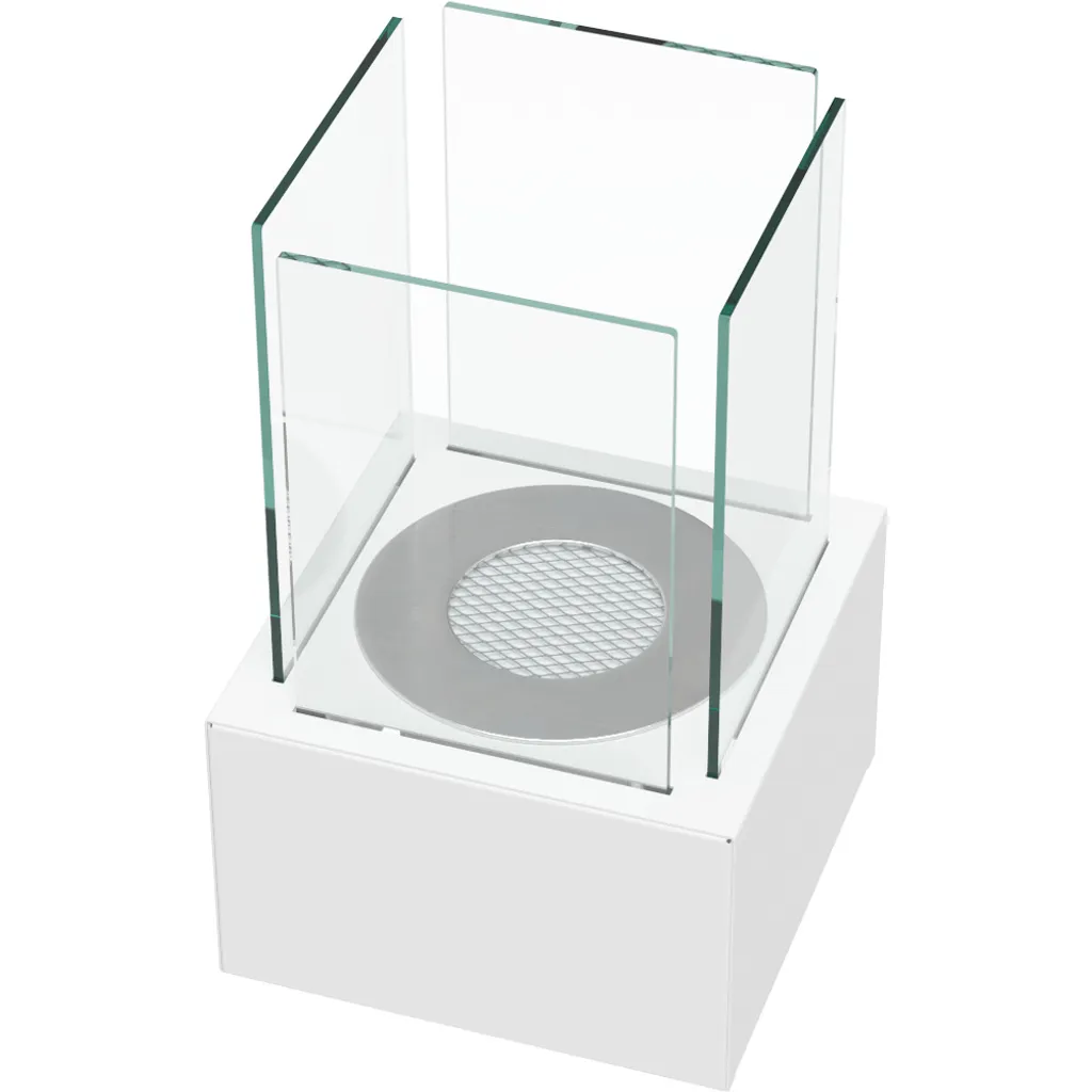 Freistehender Bioethanolkamin TANGO1 Weiß 9 Freistehender Bioethanolkamin TANGO1 Weiß – Bild 7