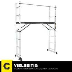 Aluminium Leitergerüst CF-103A - Multigerüst - Multifunktionsleiter - Gerüst - Stehleiter - Bockleiter - Leiter - (1.95 Meter 7 Sprossen) 21 Aluminium Leitergerüst CF-103A - Multigerüst - Multifunktionsleiter - Gerüst - Stehleiter - Bockleiter - Leiter - (1.95 Meter 7 Sprossen) -Vidailo Verkaufe f9c5dbc94abcb4377f7334c8dc514ad3