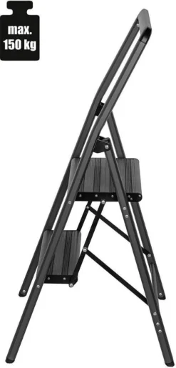 Wenko Alu-Klapptrittleiter Compact 2-stufig Dunkelgrau -Vidailo Verkaufe f9cdca07f4d4629fbc42d092141f70c0
